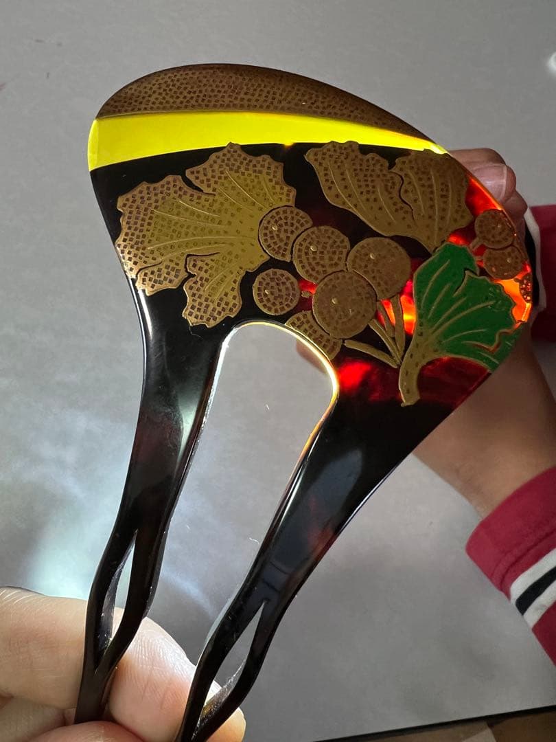 べっ甲　櫛　かんざし　鼈甲　ほんべっ甲　鼈甲細工　保証書付　髪飾り