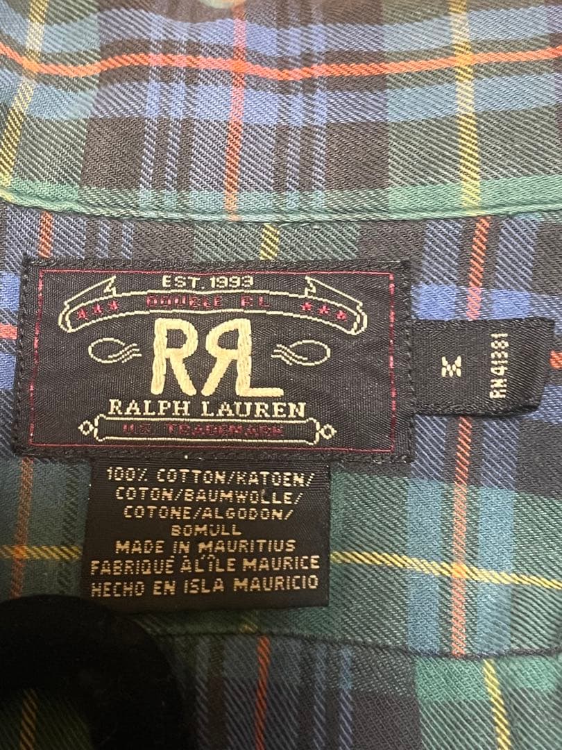 ralph lauren RRL ダブルアールエル　90,sネルシャツ
