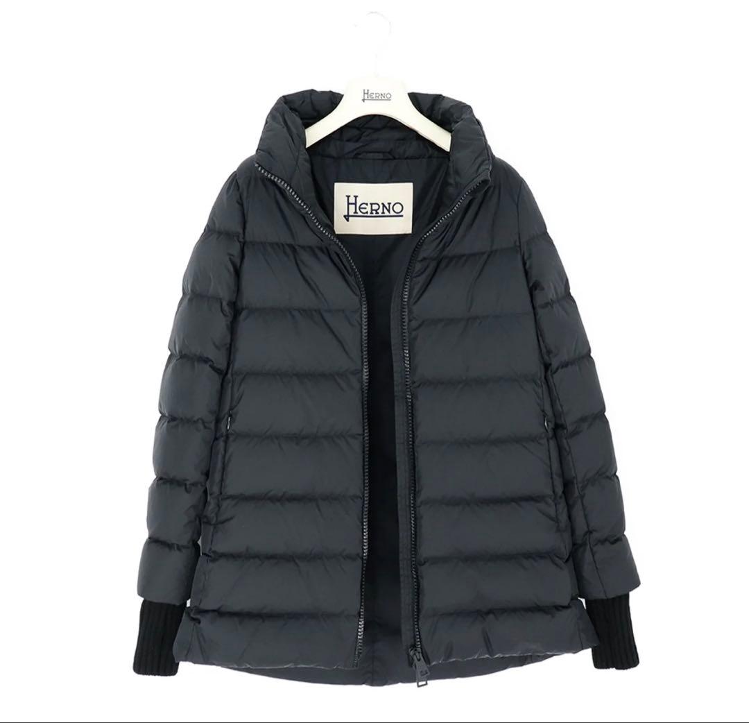 ジャケット・アウター Herno Nylon Chamonix A-Shape Coat