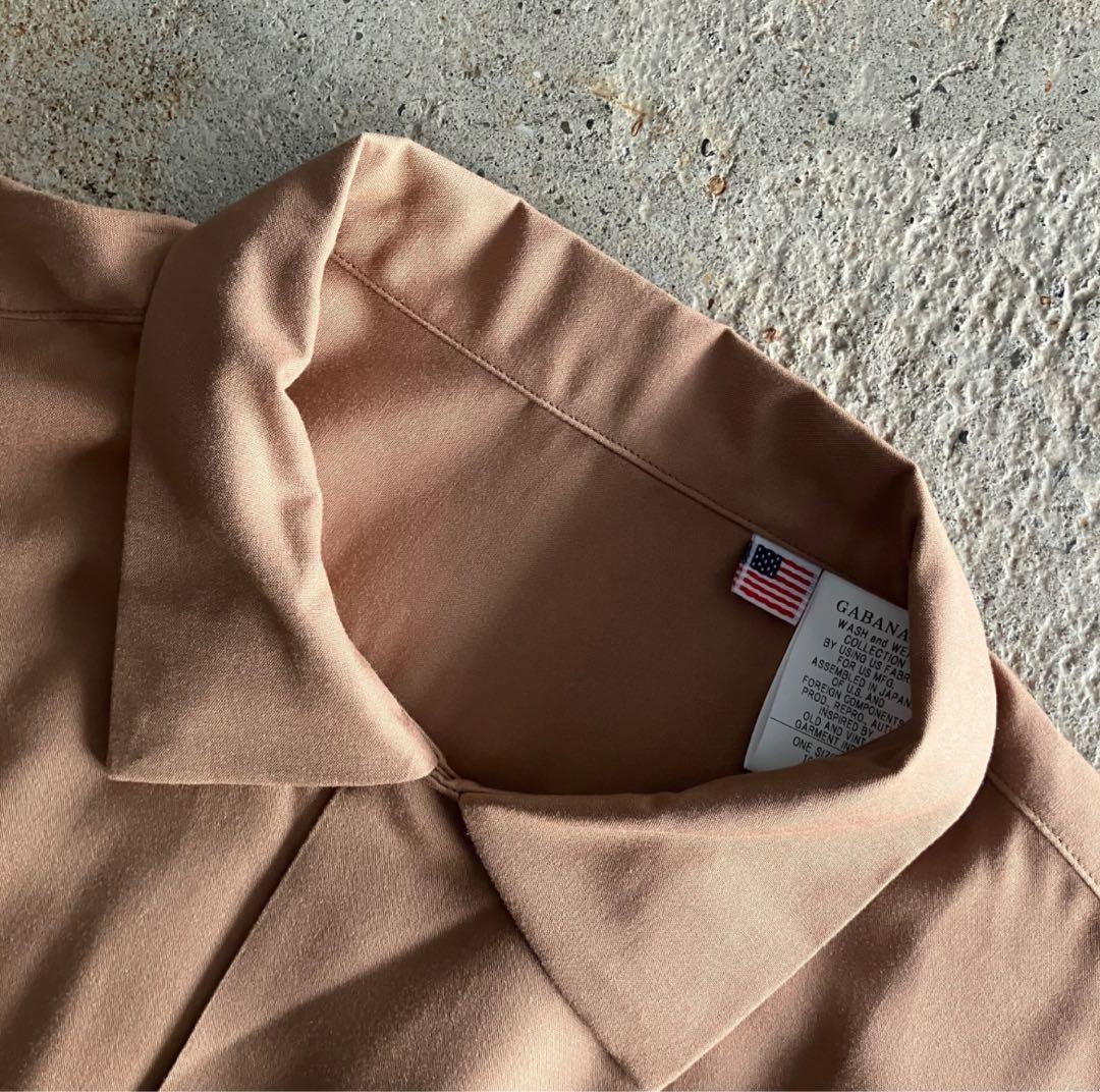 新品 A.R.P. ギャバナロ オープンカラーシャツ レーヨンループカラーシャツ