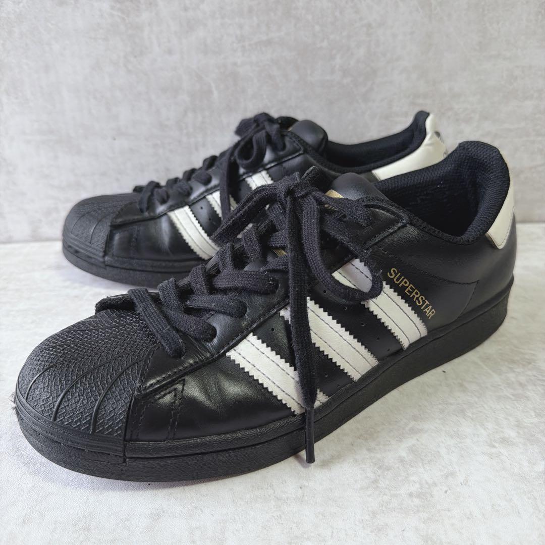 adidas SUPERSTAR スーパースター 25.5cm 黒×白 定番