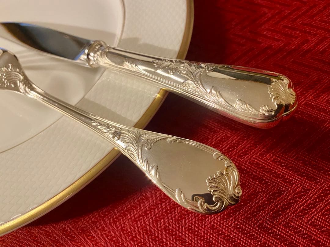 【ラス1☆代表作マルリー美品】クリストフル マルリー テーブルカトラリーセット