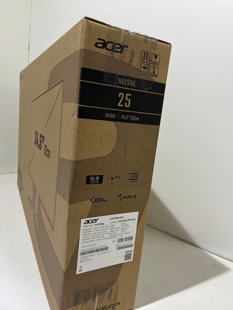 Acer Nitro ゲーミングモニター 24.5 VG250QFbmiipx