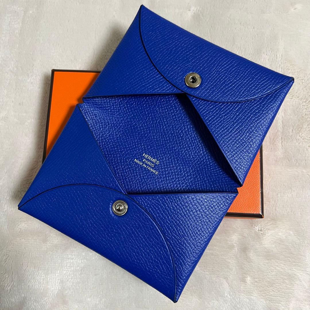 超美品！HERMES エルメス カルヴィ 名刺入れ カードケース C刻印