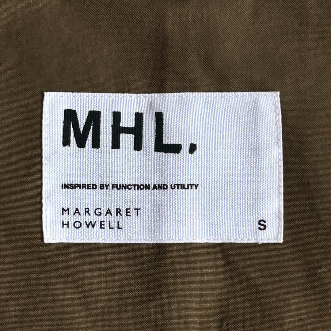 【極美品】MHL. オイルドコットン スタンドカラー ロングコート