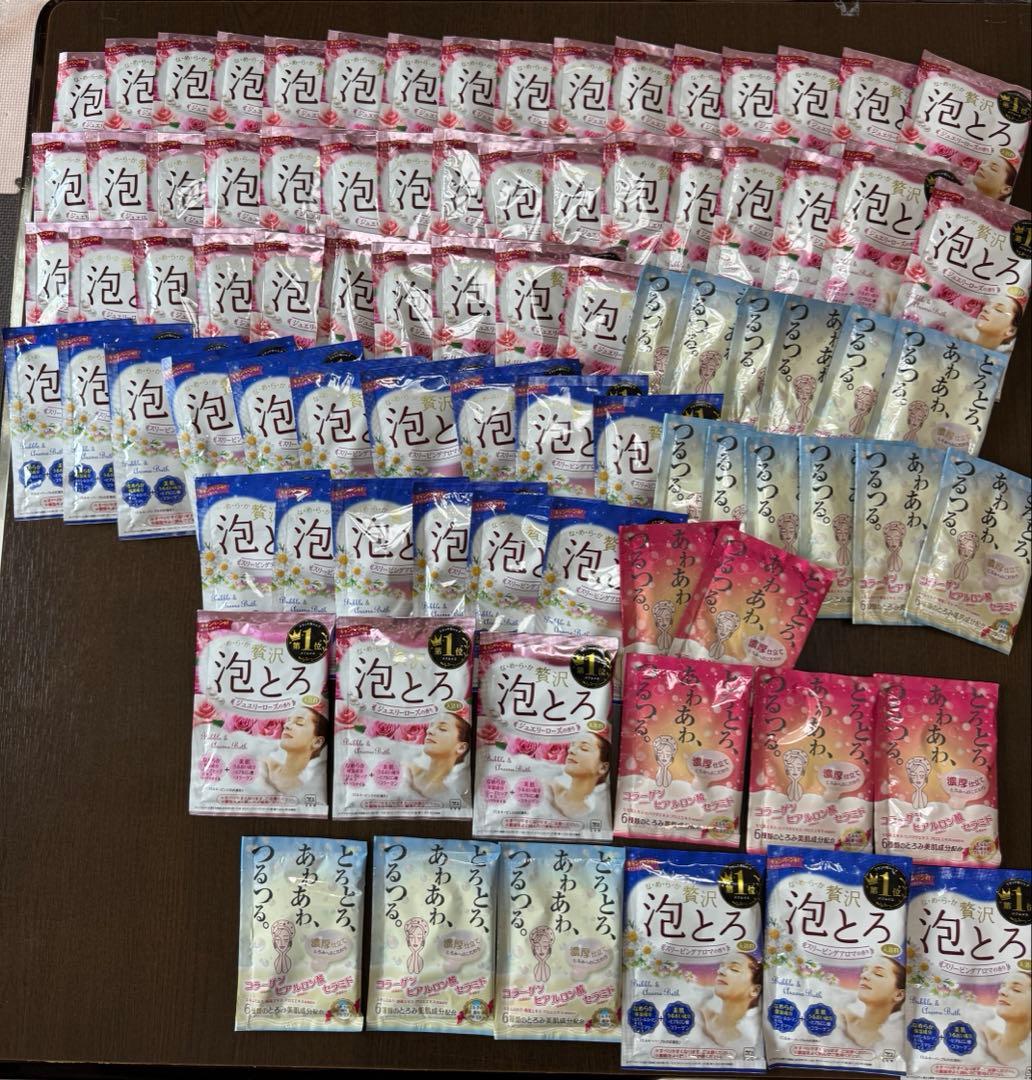 【84セット】お湯物語 贅沢泡とろ入浴料　、ローション風呂