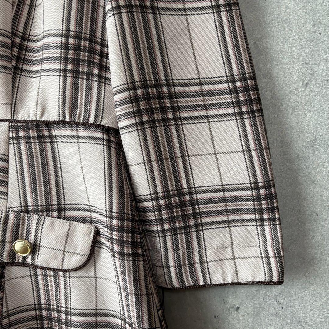 新品✨LAISSE PASSÉ チェックフレアーワンピース　36 レッセパッセ