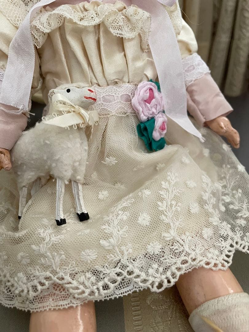 ˚✧₊⁎断捨離SALE⁎⁺˳✧༚ ♡シルク ドールドレス & ボネ♡ビスクドール
