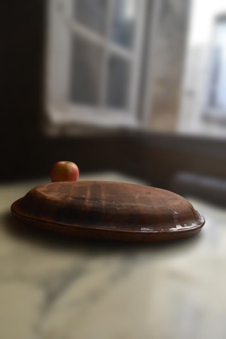 フランス19世紀　オーバルグラタン皿　古道具坂田　西洋民藝　アンティーク