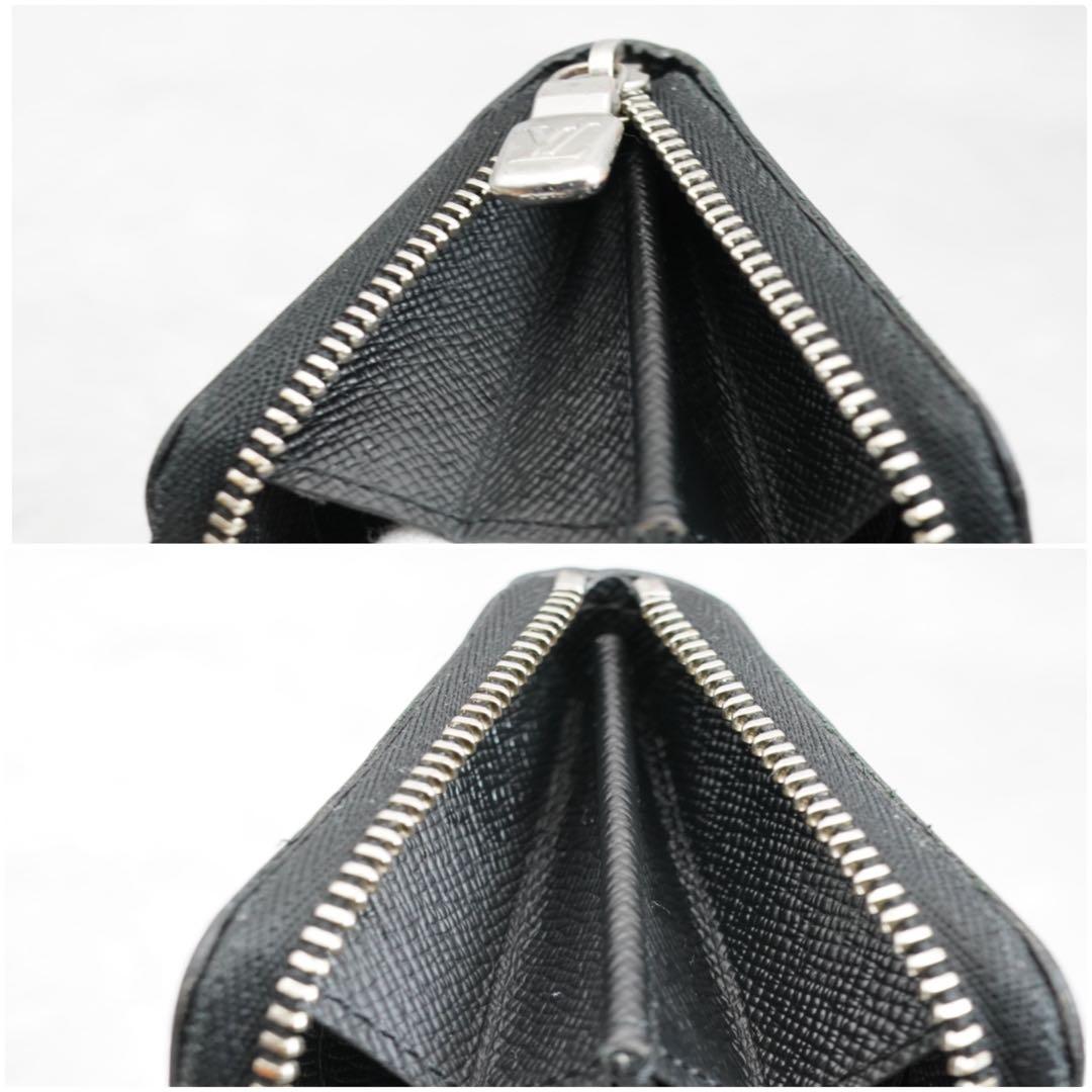 【超美品】ICタグ ルイヴィトン　小銭入れ　タイガ　ジッピーパー　黒