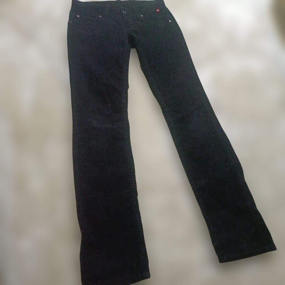 【希少】Stussy ステューシー コーデュロイパンツ ブラック 26 刺繍入り