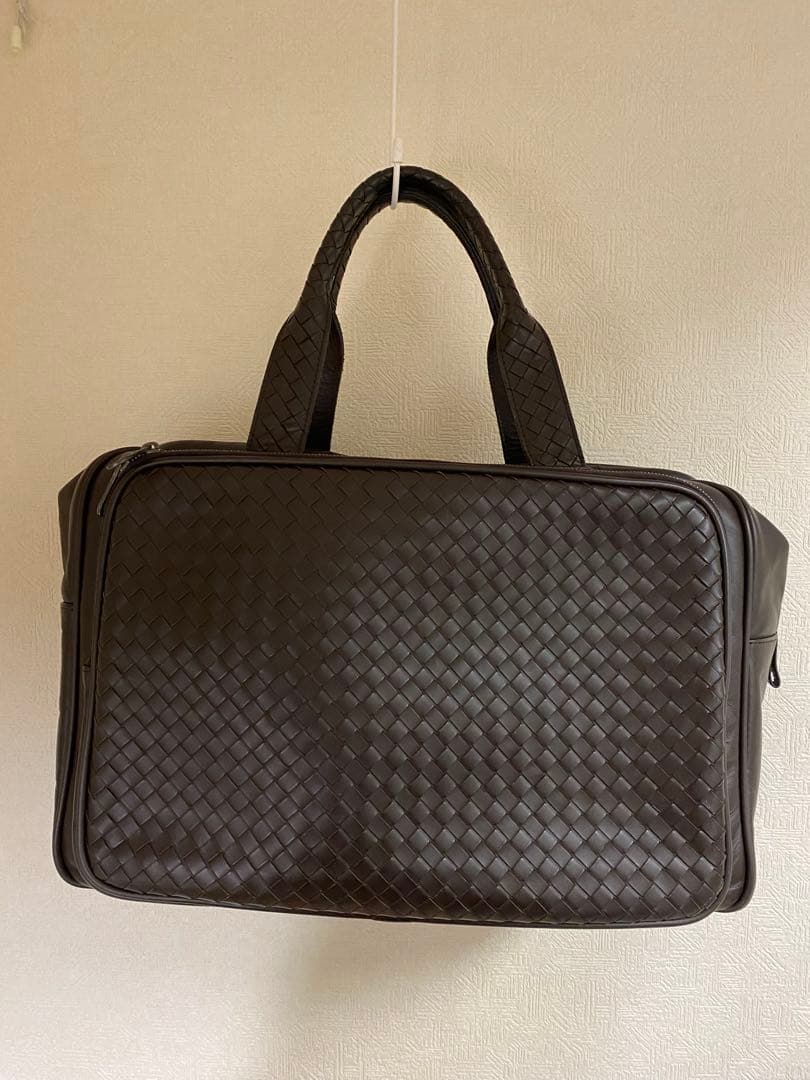 BOTTEGA VENETA ビジネストラベルバック キャリーケース通し 茶色