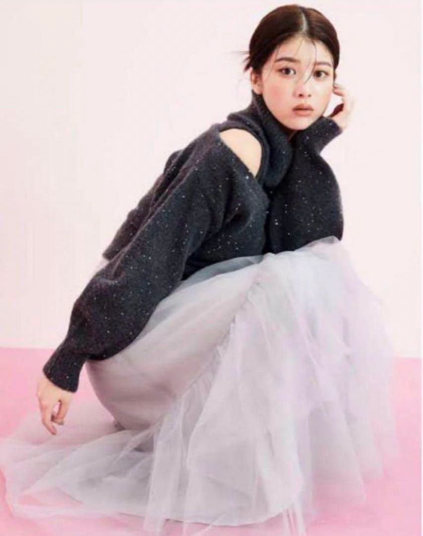 snidel スパンコールニットカーディガン& ニットプルオーバー