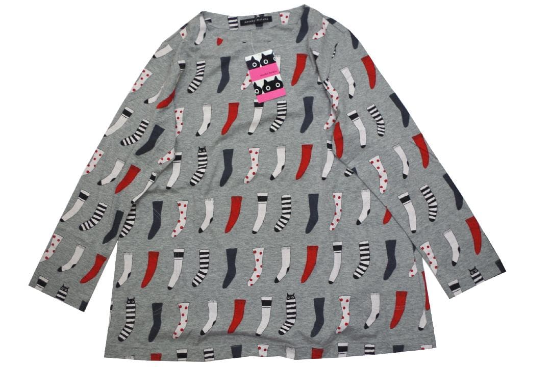 【新品】マタノアツコ/ワコール　靴下クロネコパジャマ（L)