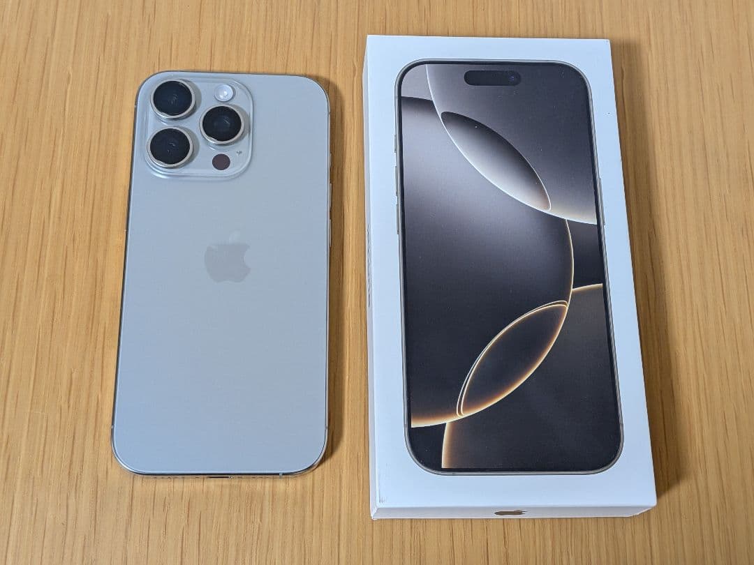 iPhone16pro 128GB ナチュラルチタニウム バッテリー100%