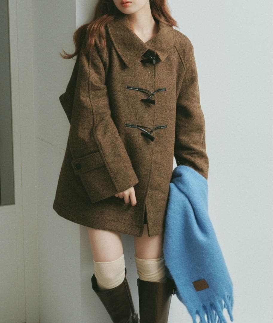 kastane 【お気に入り1万人突破！/ベスト付き】ダッフルフレアコート