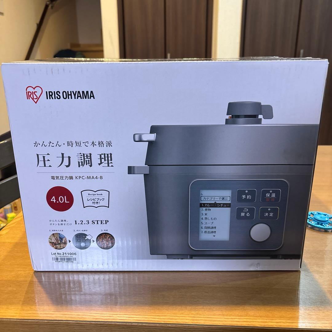 アイリスオーヤマ　圧力調理　電気圧力鍋　 KPC-MA4-B