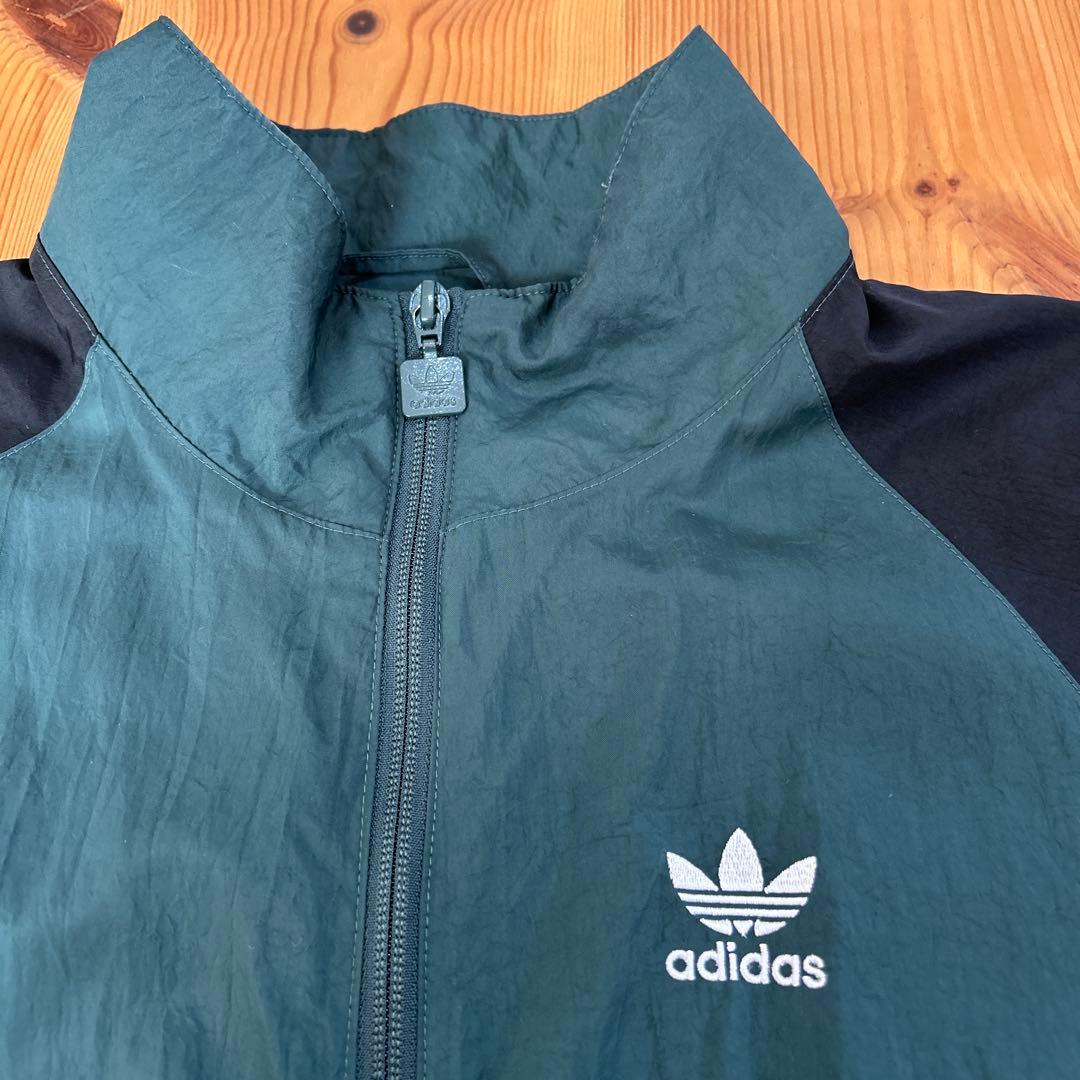 アディダス Rekive緑 トラック ナイロンジャケット 遠藤さくら メンズXS