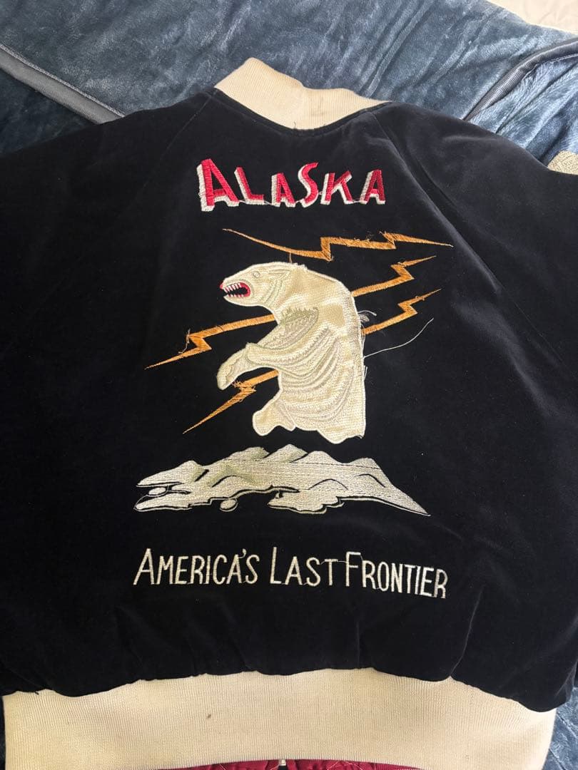 別珍　アラスカ　スカジャン