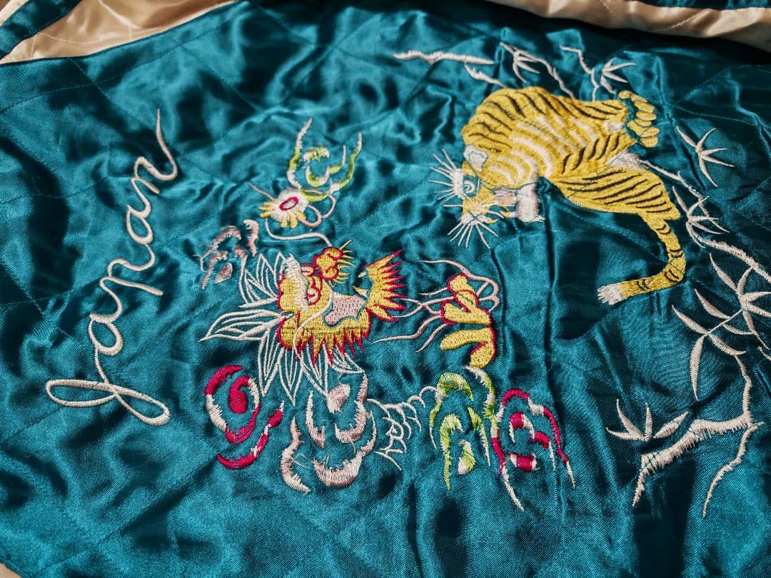 OPEN DICH２面用 別珍 虎龍ワシ 日本限定 スカジャン vintage