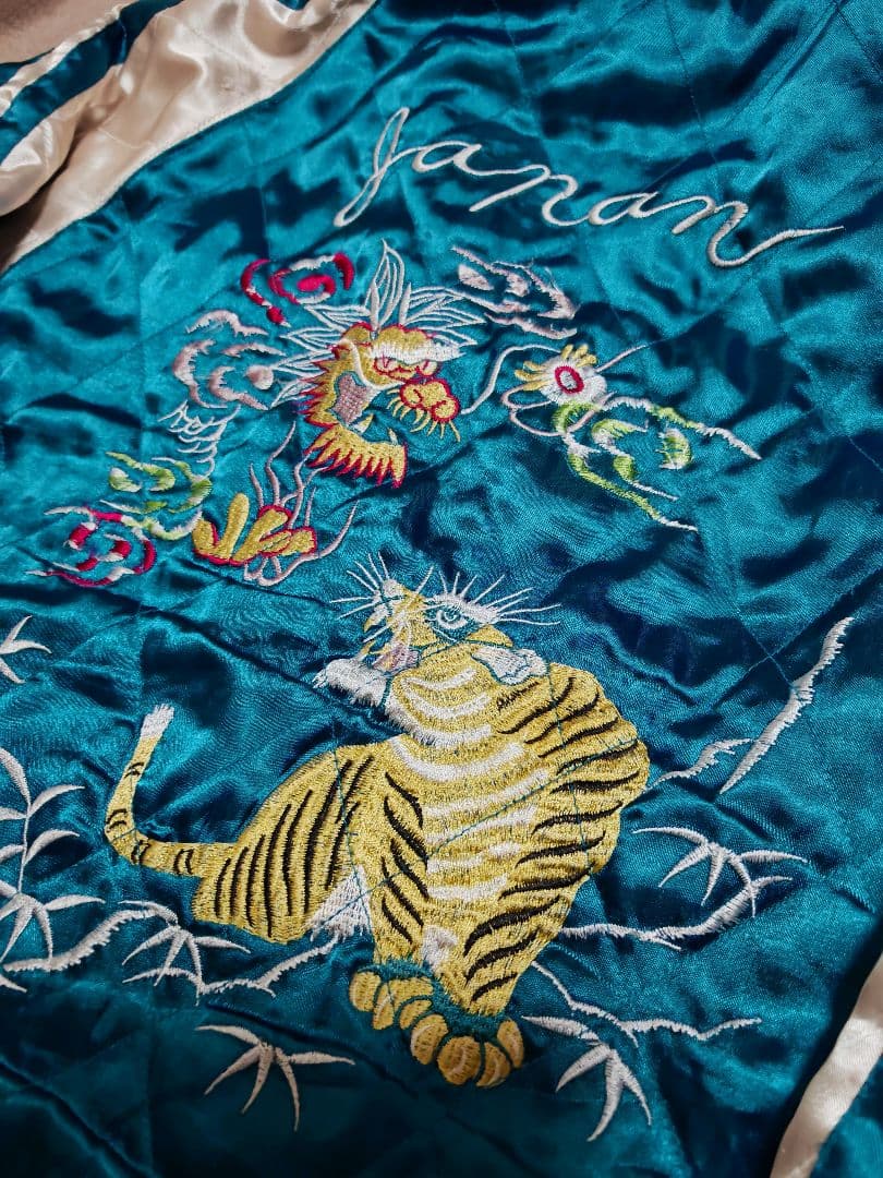 OPEN DICH２面用 別珍 虎龍ワシ 日本限定 スカジャン vintage