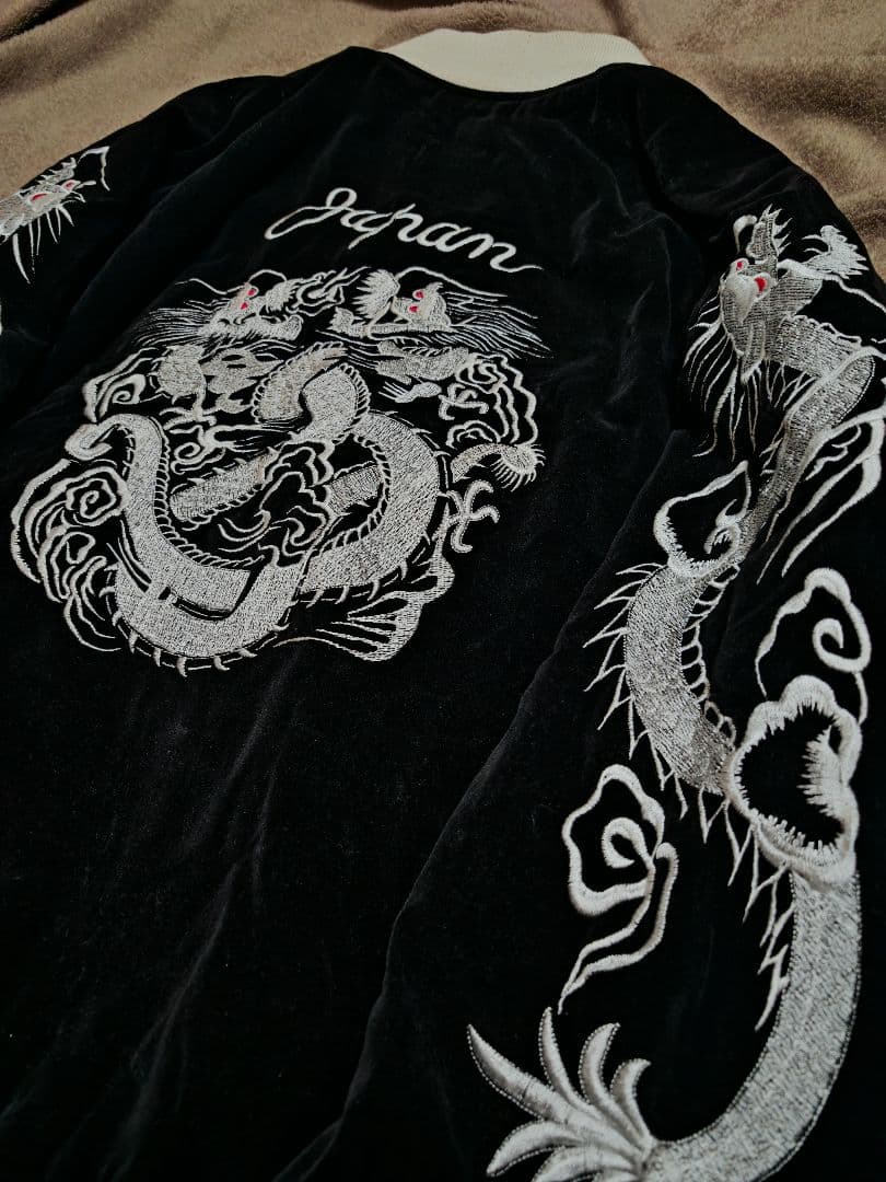 OPEN DICH２面用 別珍 虎龍ワシ 日本限定 スカジャン vintage