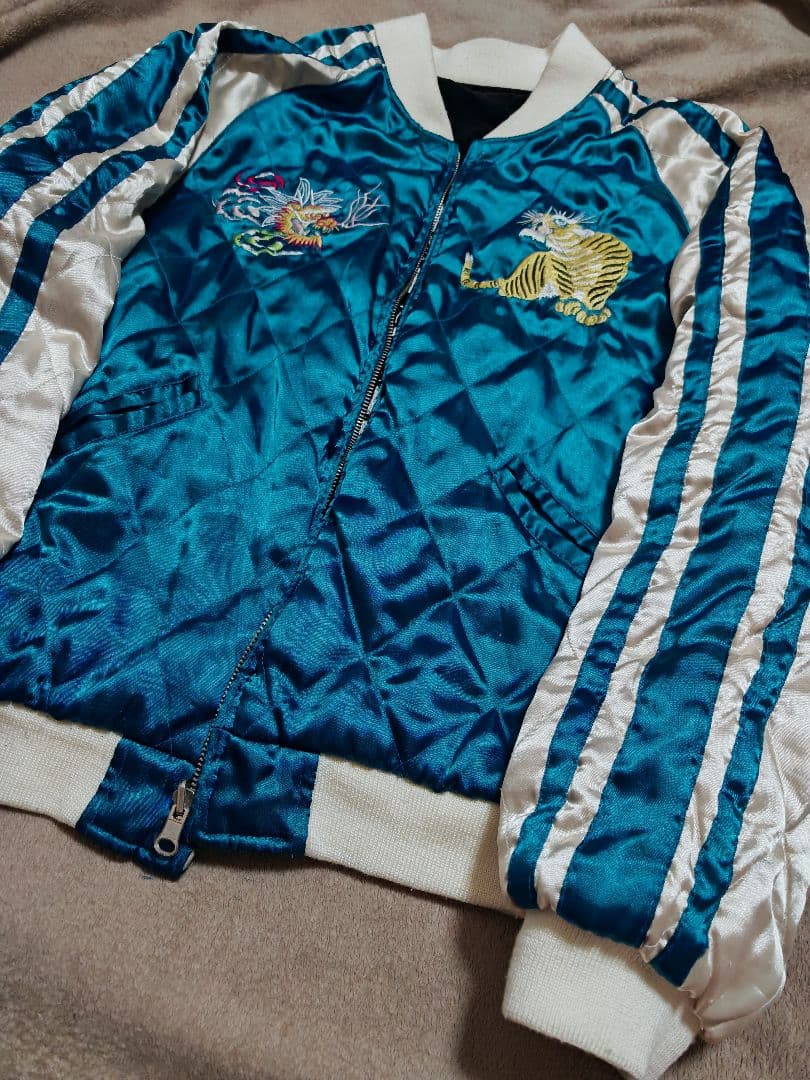 OPEN DICH２面用 別珍 虎龍ワシ 日本限定 スカジャン vintage