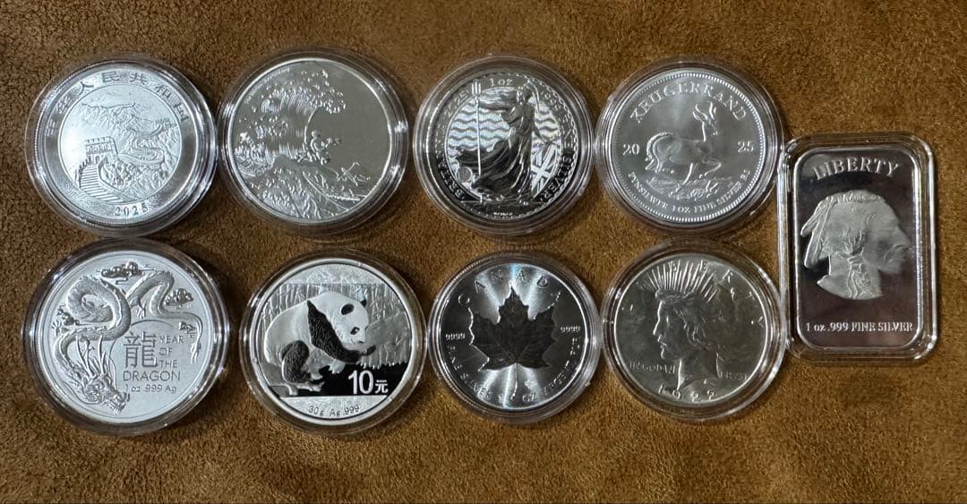 銀貨セット .999純度 多様なデザイン