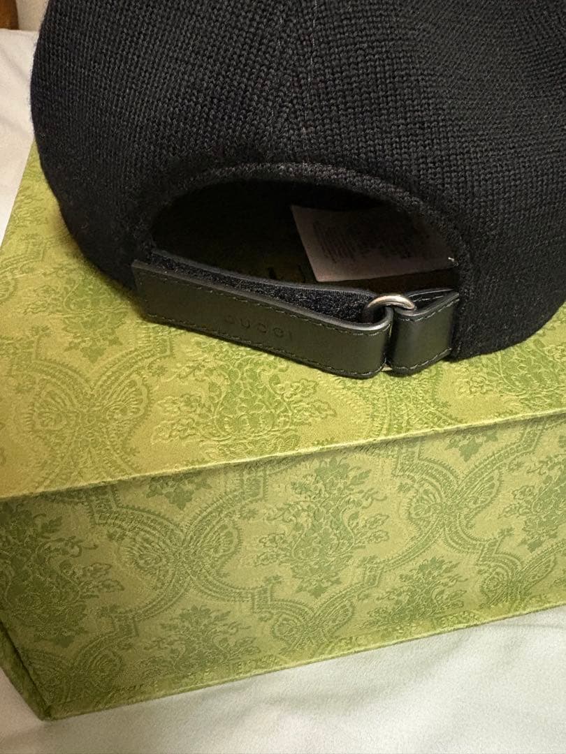 GUCCI ブラック ベースボールキャップ　Mサイズ