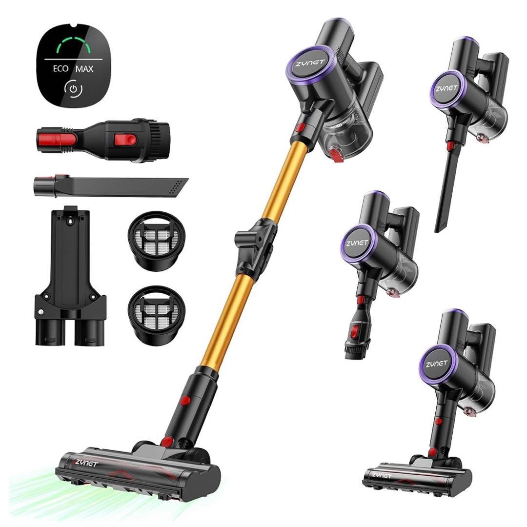 コードレス掃除機　折りたたみ式　70KPa超強力吸引　自立　軽量　サイクロン式