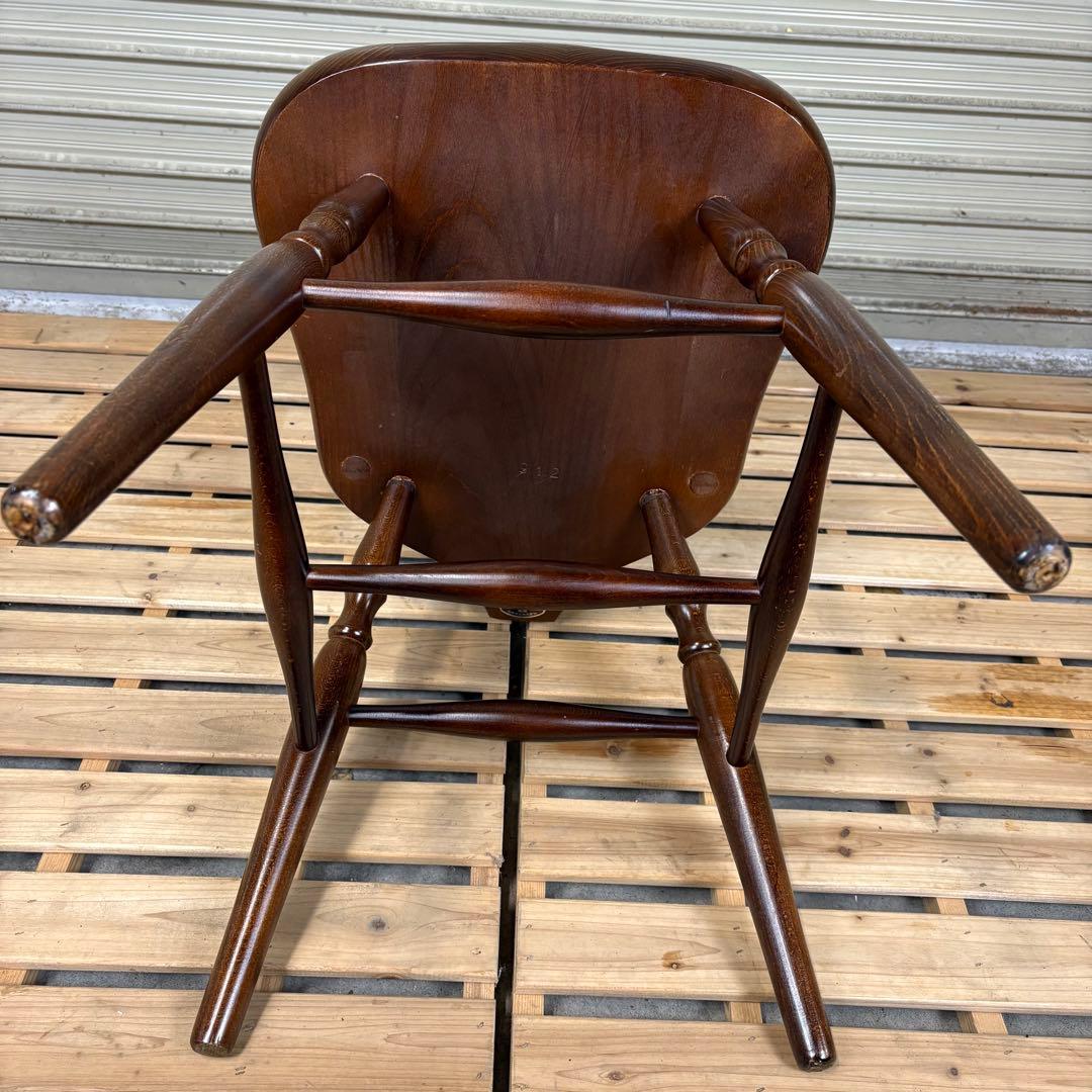 【送料込】秋田木工　ヴィンテージチェア　ダイニングチェア　椅子　アンティーク④