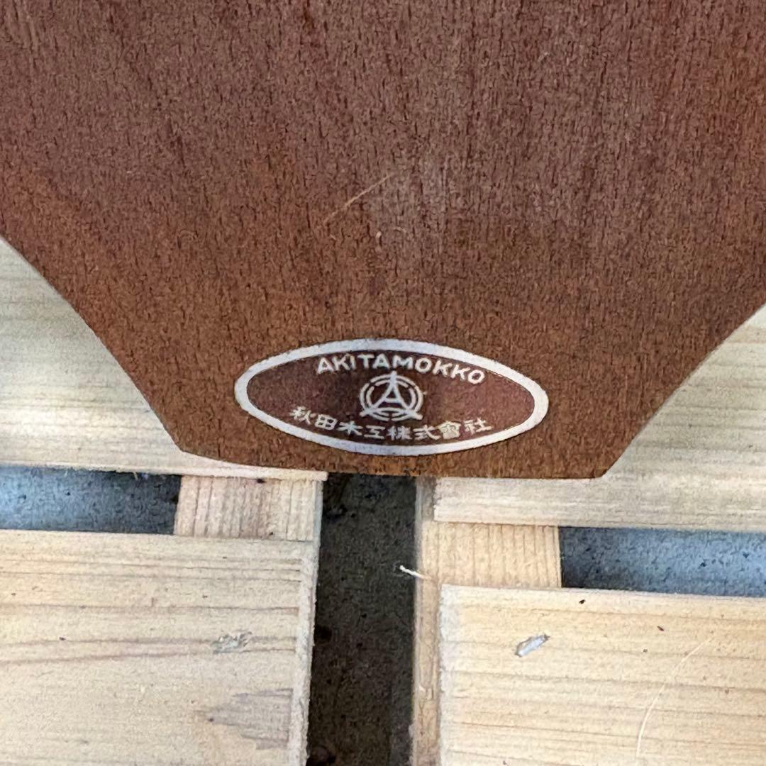 【送料込】秋田木工　ヴィンテージチェア　ダイニングチェア　椅子　アンティーク④