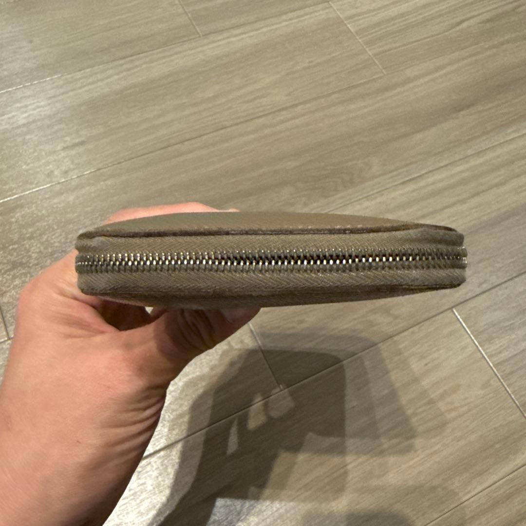 HERMES エルメス ジップ長財布 シルクインロング （エトゥープ） 箱付き