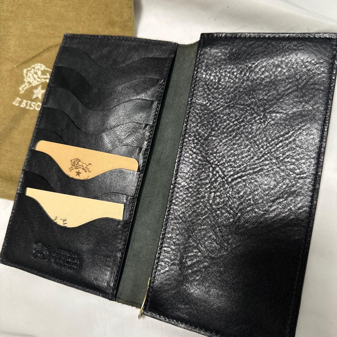 IL BISONTE(イルビゾンテ) ロングウォレット　イタリア製　BK