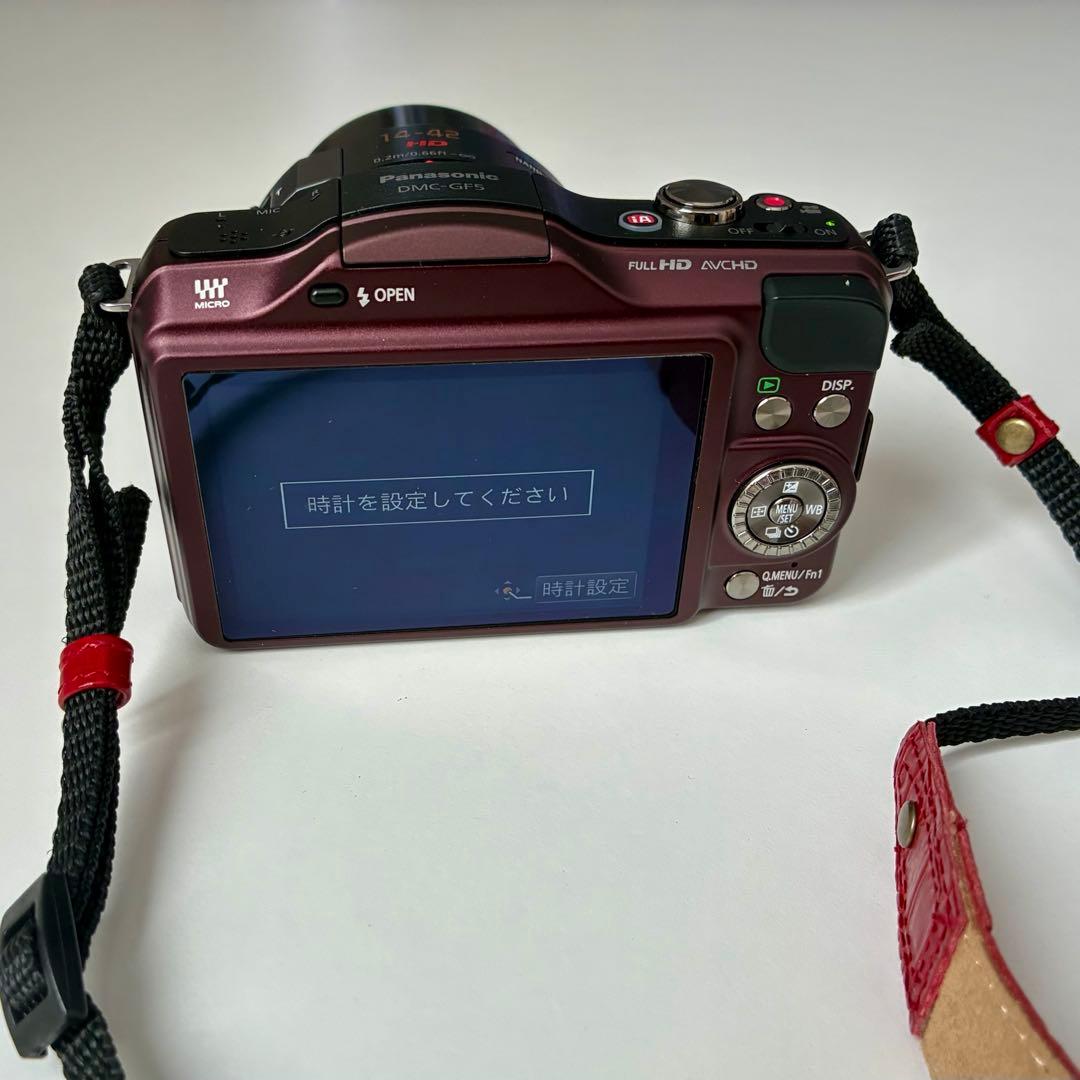 Panasonic DMC-GF5X ミラーレスカメラ　ブラウン　別売ケース付