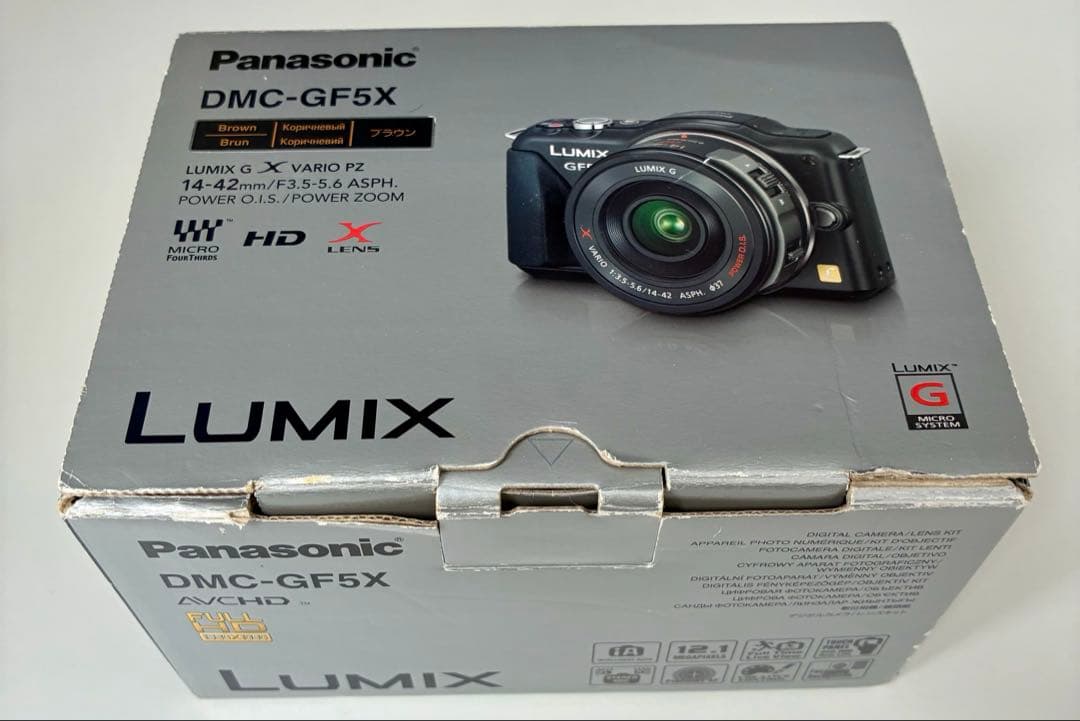 Panasonic DMC-GF5X ミラーレスカメラ　ブラウン　別売ケース付