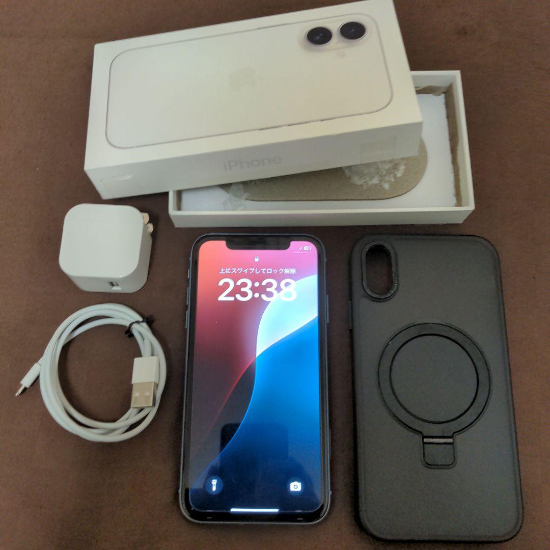 Apple iPhone XR ブルー 本体と付属品　SIMフリー