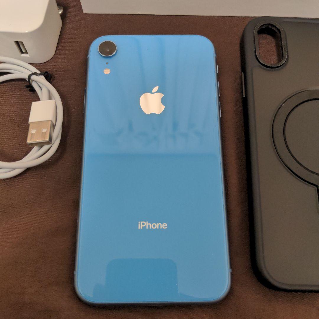 Apple iPhone XR ブルー 本体と付属品　SIMフリー