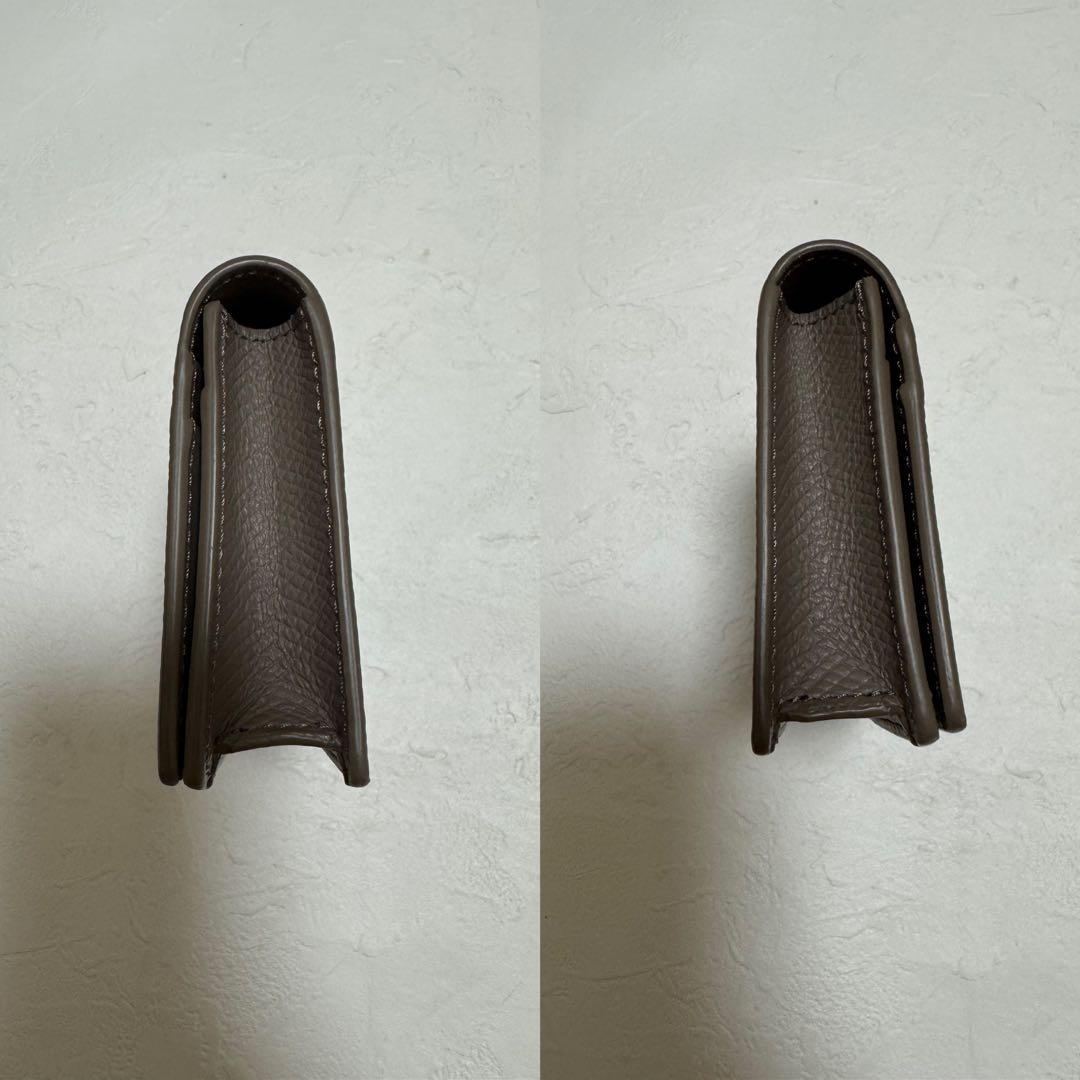 美品　CELINE グレー レザー 名刺入れ