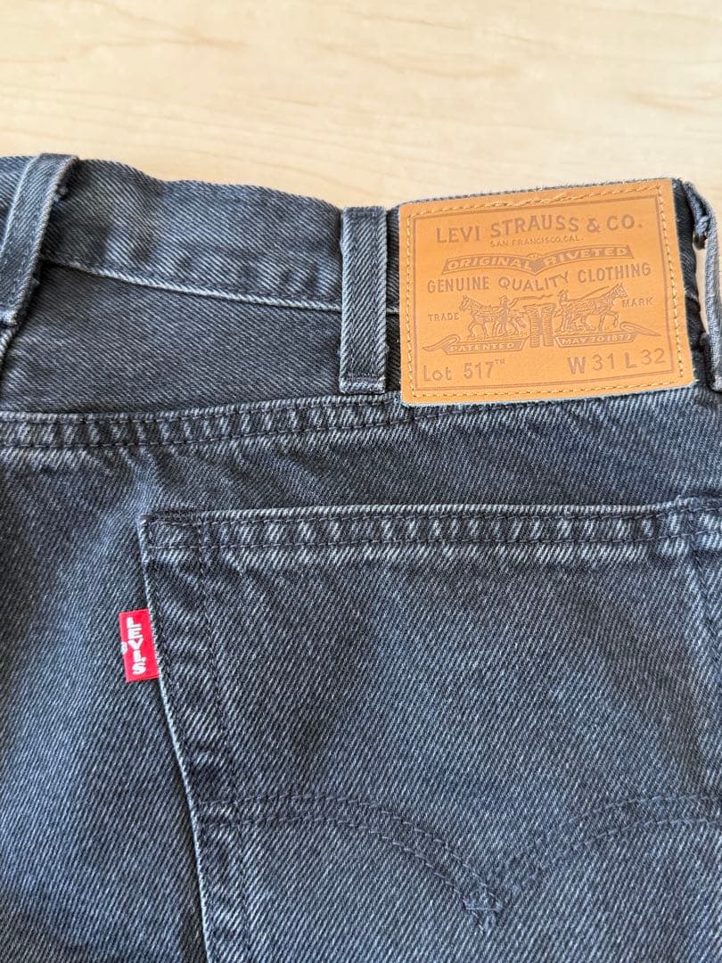 levi's 517 ブーツカット ジーンズ ブラック W31 L32