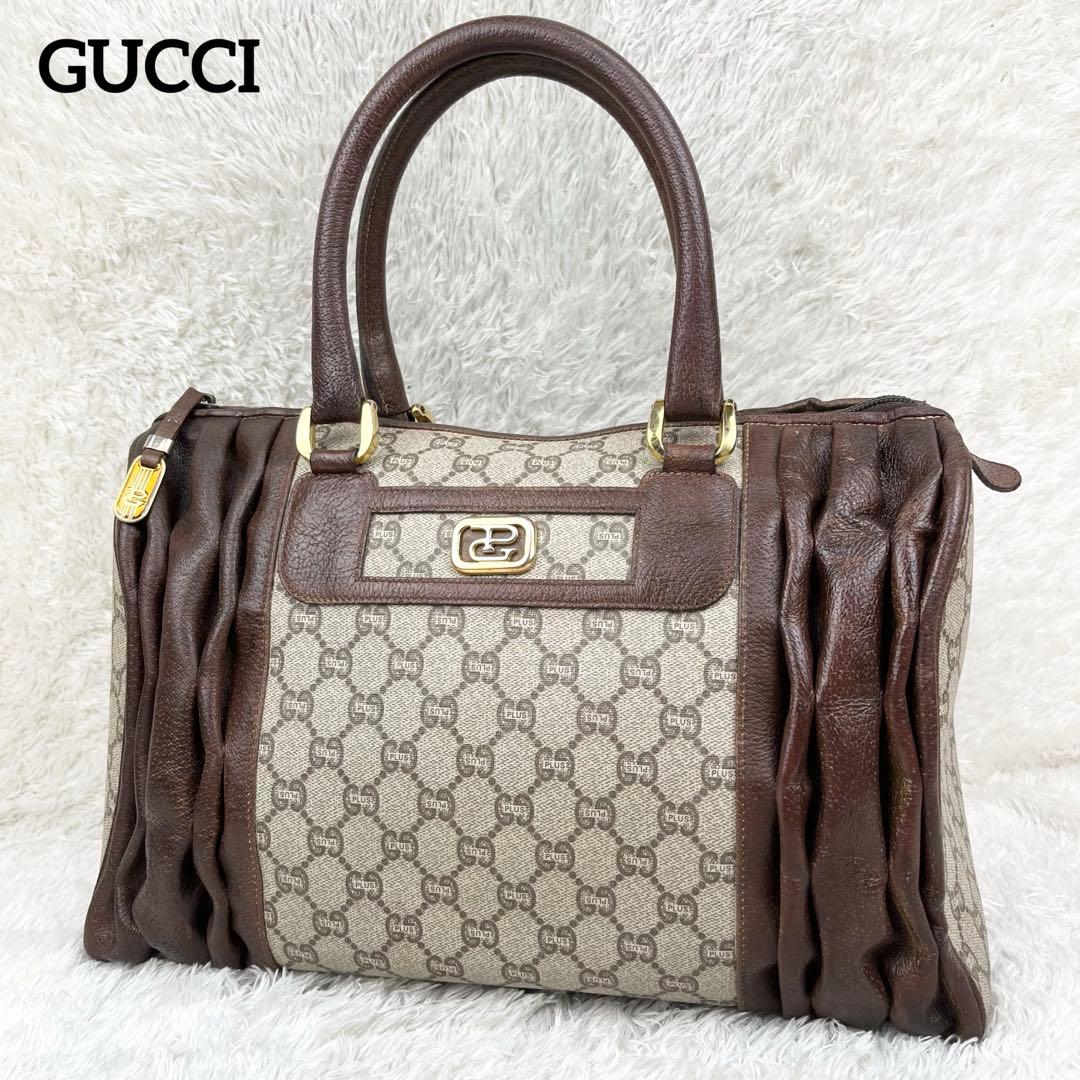 【希少】オールドグッチ グッチプラス GGスプリーム ボストンバッグ