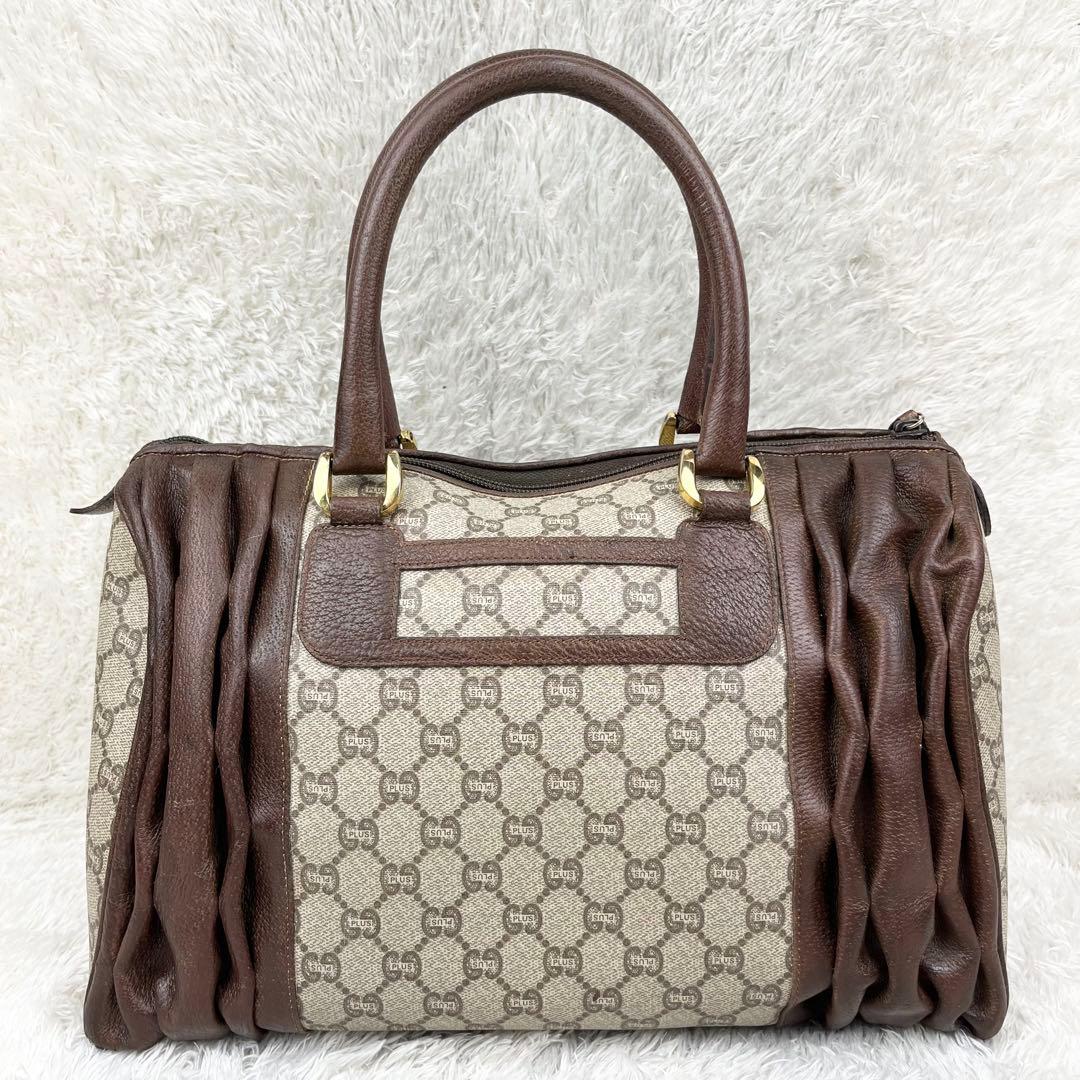 【希少】オールドグッチ グッチプラス GGスプリーム ボストンバッグ