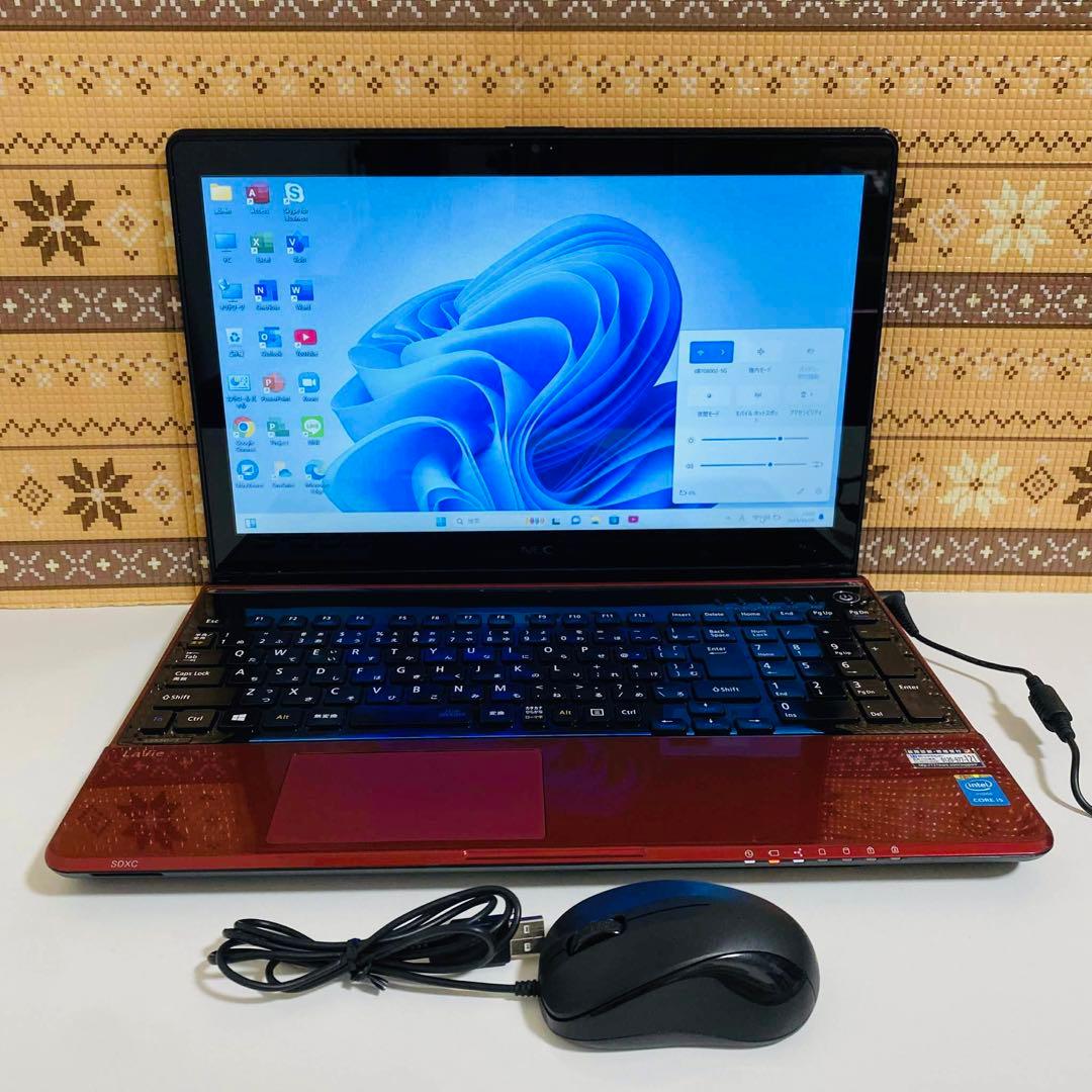 Y835 NECノートパソコンi5メモリ8G SSD高速　タッチパネルWin11