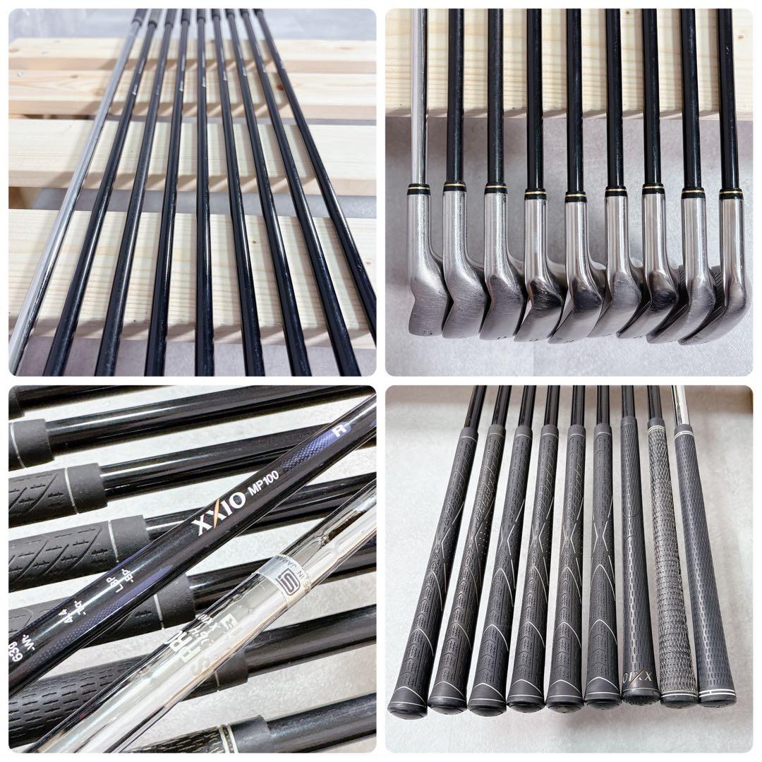 T178 XXIO ゴルフクラブ メンズ フルセット 14点 初心者 男性 白