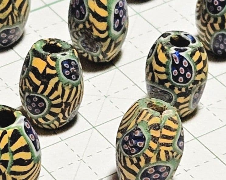 p*o様 アフリカとんぼ玉　ミルフィオリ　極致　10個