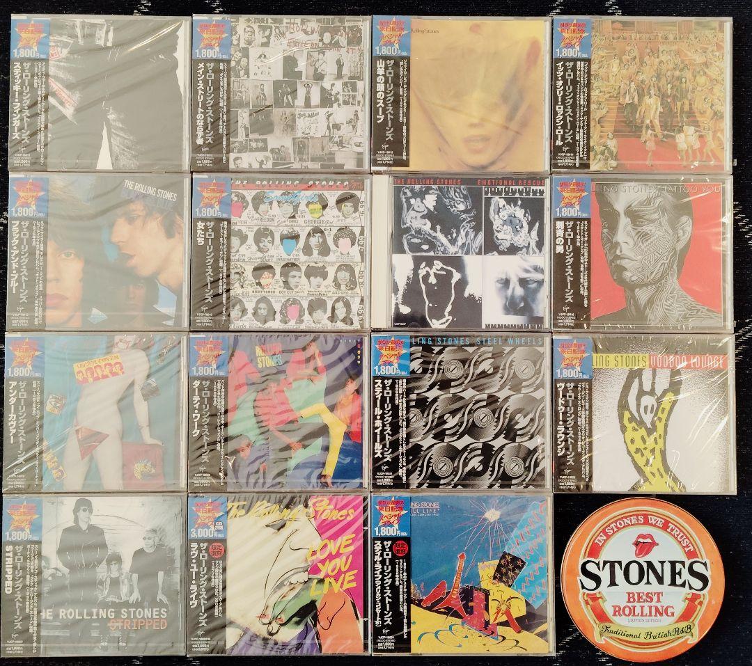 【未開封14枚+α】ローリングストーンズ　オリジナルアルバム15枚　オマケ付
