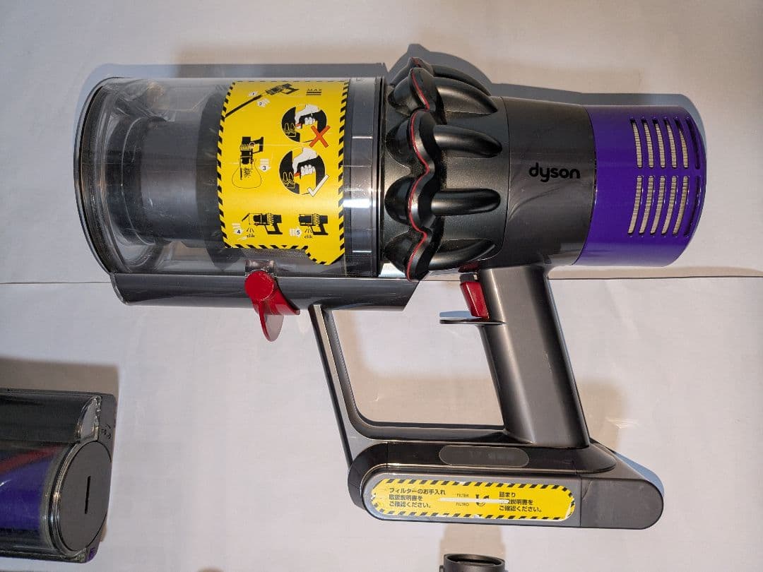 【50分稼働】ダイソン掃除機V10　SV12　ヘッドローラー2台付フルセット　⑤