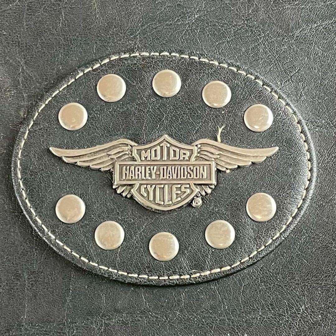 希少✨Harley Davidson ショルダーバッグ レザー ロゴ金具 黒