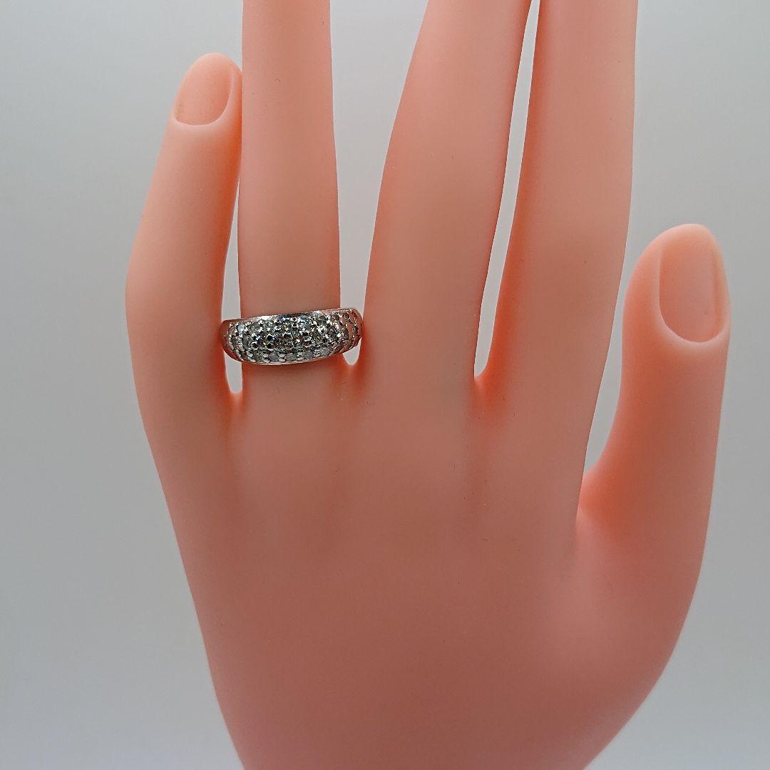 リリコ様1カラット パヴェリング 天然ダイヤモンドリング アンティークPt900