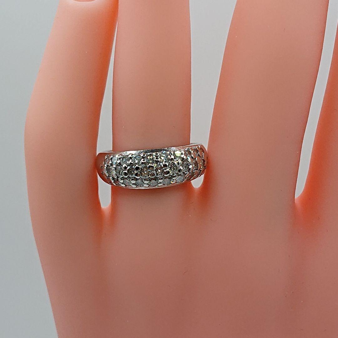 リリコ様1カラット パヴェリング 天然ダイヤモンドリング アンティークPt900